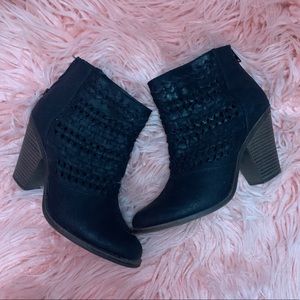 Black Laced Booties